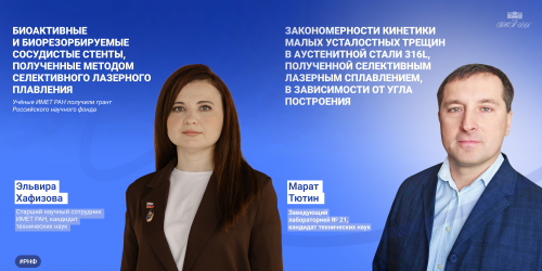 Учёные ИМЕТ РАН получили гранты Российского научного фонда